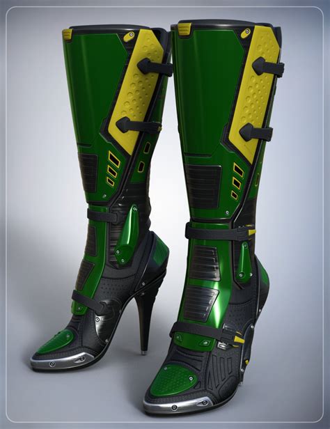 sci fi boots  genesis  females daz