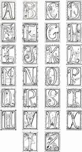 Illuminated Alphabet Colorier Enluminure Manuscript Lettres Buchstaben Calligraphie Schrift Celtic Décorer sketch template