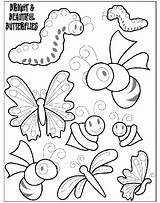 Insects Preschool sketch template