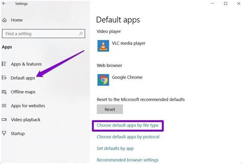 change default apps  windows