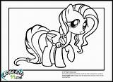 Coloring Pages Fluttershy Pony Little Printable Library Clipart Twilight Popular sketch template