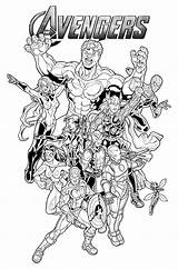 Coloring Pages Marvel Printable Characters Avengers Book Comments sketch template