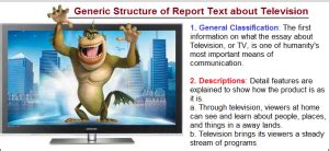 television   report text  generic structure english admin