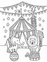 Circus Coloring Pages Printable Carnival Crafts Kids Theme Sheets Colouring Color Print Showman Greatest Animal Themes Easy Activities Preschool Sheet sketch template