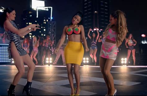 Nicki Minaj Ariana Grande And Jessie J Take Over A City In New Video