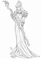 Priestess Staino Mending Mage Designlooter Sorceress Wizard sketch template