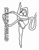 Gymnastics Coloring Pages Gymnastic Gymnast Print Easy Printable Coloring4free Color Drawing Cartwheel Sheets Rhythmic Gym Ribbon Girls Kids Draw Getcolorings sketch template