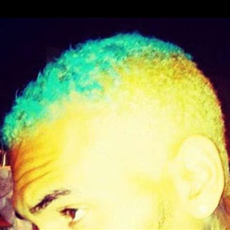 Chris Brown From Stars With Blue Hair