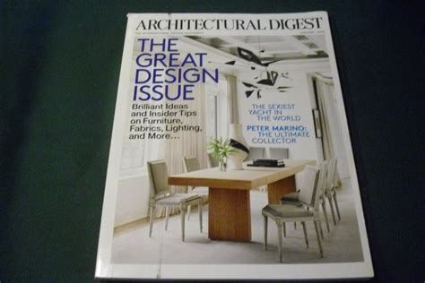 Architectural Digest Magazine January 2015 Great Design Issue