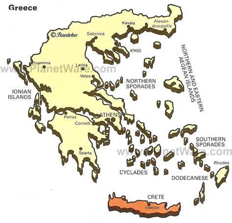 map  greece hellenic republic planetware