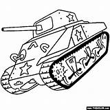 Coloring Tank Tanks Pages Sherman Drawing Online Ww1 M4 Template Getdrawings Pdf sketch template