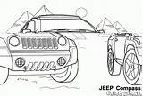 Jeeps Jipes Jeepy Compass Colorkid Kolorowanki sketch template