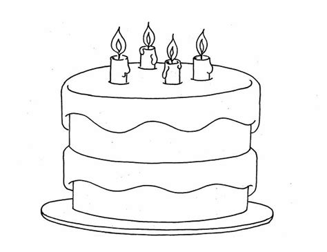 birthday cake coloring pages printable coloringmecom
