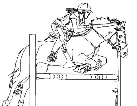 show jumping coloring pages  getdrawings