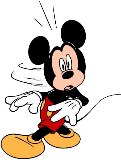 mickey mouse turning quickly around if something surprised him my pal mickey modern disney
