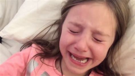 five year old girl filmed crying uncontrollably after