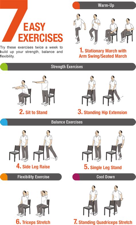 easy exercises   active lifestyle senior fitness easy workouts
