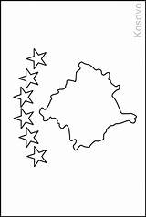 Coloring Pages Flags Flag Europe Kosovo Colouring Southern Book Yugoslavia Large Fotw sketch template