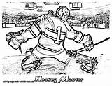 Hockey Coloring Pages Goalie Printable Blackhawks Sheets Bruins Players Chicago Colouring Kids Color Clipart Barton Clara Canada Party Nhl Goalies sketch template