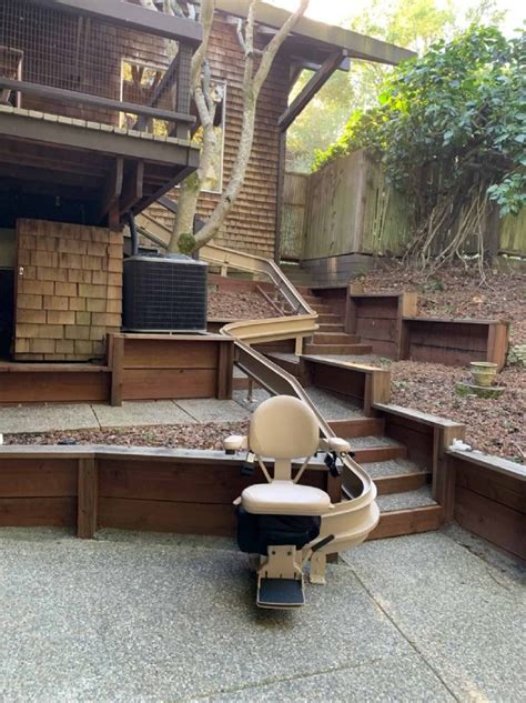 bruno outdoor elite curved stair lift lifeway mobility