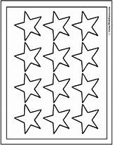 Coloring Star Sheet Stars Printable Twelve Pdf Colorwithfuzzy Fancy sketch template