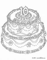 Birthday Cake Coloring Years Pages Color Print Old Hellokids Year Girls Geburtstag sketch template