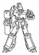 Transformers Coloring Pages Print Easy Robot Tulamama sketch template