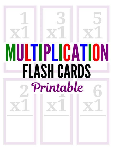 printable multiplication flash cards  printable world holiday