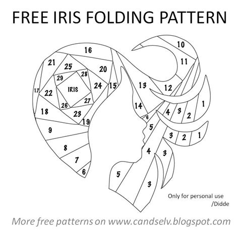 iris paper folding patterns  teachcreativacom