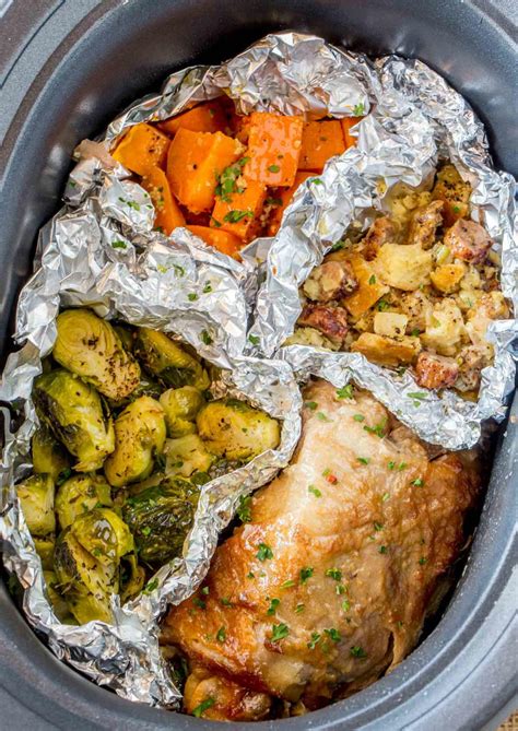 slow cooker thanksgiving dinner favesouthernrecipescom