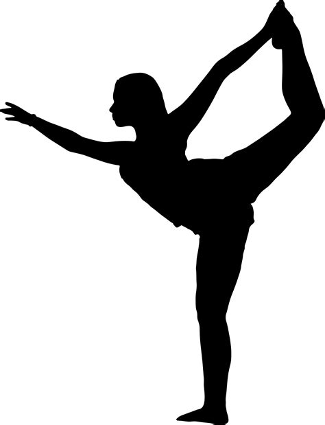 clipart female yoga pose silhouette