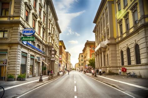 images pedestrian road street city cityscape downtown italy endless lane