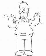 Pages Coloring Homer Simpson Topcoloringpages Simpsons Printable sketch template
