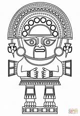 Inca Incas Dios Mayan Chimu Azteca Supercoloring Perú Precolombino Category Precolombinos Peruano Culturas Koning Kleurplaat Imperio Tatuaje Antiguo Tumi Chimú sketch template