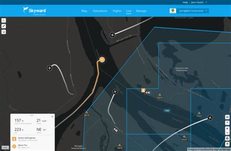 skyward launches  drone flight data feature dronelife