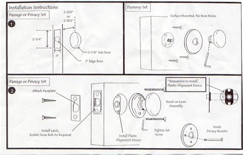 printable door knob installation template  printable templates