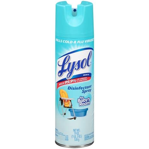 lysol  babys room disinfectant spray  oz instacart