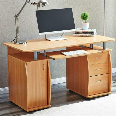 natural  tier computer office desk affordable modern design