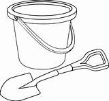 Bucket Shovel Coloring Pages Template Steam Color Print Getdrawings Tocolor Button Using sketch template