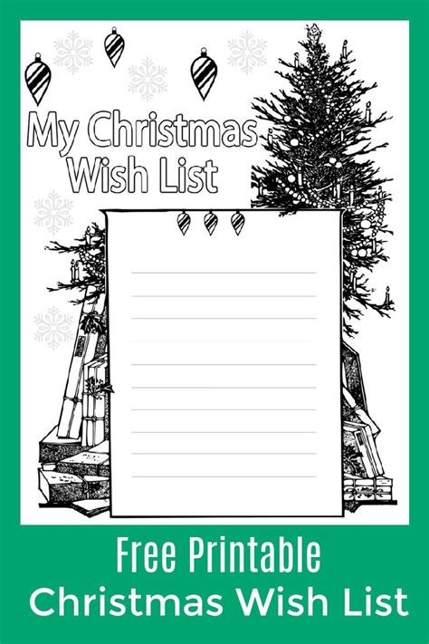 christmas  list coloring page freeprintable christmas printables
