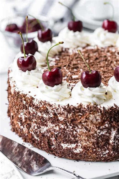 black forest cake authentic german recipe plated cravings