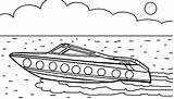 Boat Coloring Pages Speed Drawing Printable Kids Boats Cool2bkids Print Rescue Drawings Book Procoloring sketch template