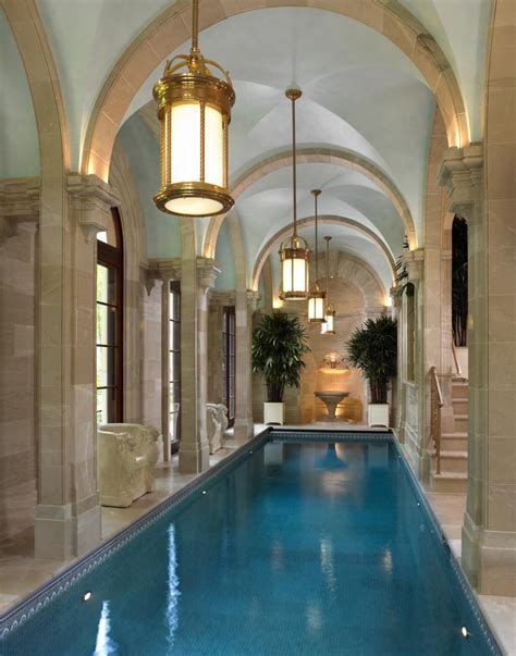 Classic Style Indoor Pool Interiors By Color