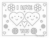 Coloring Heart Pages Hearts Flowers Kids Easy Adults sketch template