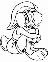 Lola Bunny Coloring Library Clipart Drawing Easy sketch template