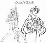 Atlantis Kida Milo sketch template