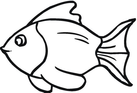 simple fish coloring pages google search   sea trunk