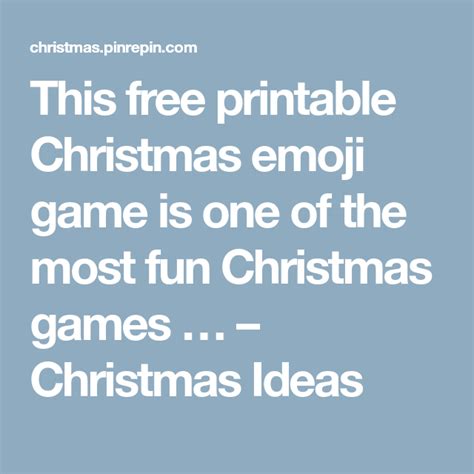 printable christmas emoji game      fun