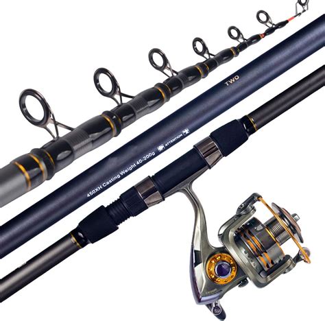 fishing rod  reel combos portable telescopic fishing rod  spinning fishing reel set