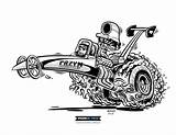 Dragster Coloring Fuel Pages Top Cartoon Template Hotrod sketch template